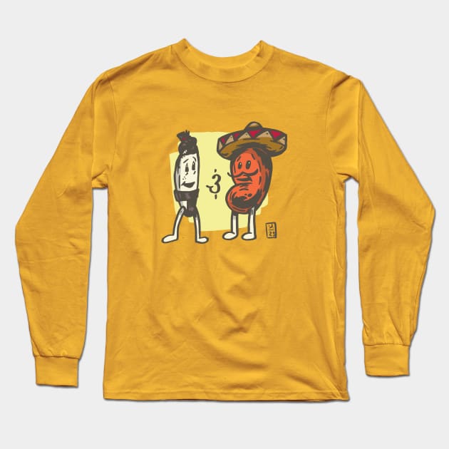 Rice & Bean Long Sleeve T-Shirt by Thomcat23